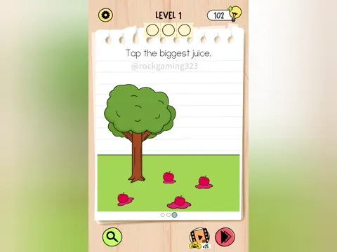 Brain Test 5 Level 1 - Tap the biggest juice. (Image 5)