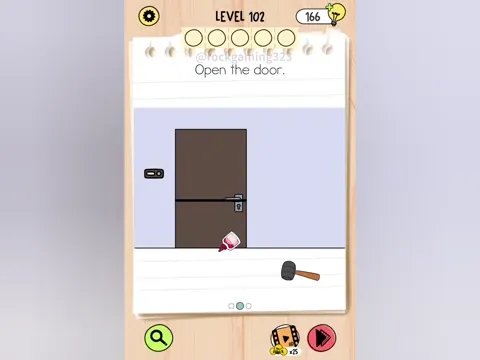 Brain Test 5 Level 102 - Open the door. (Image 3)