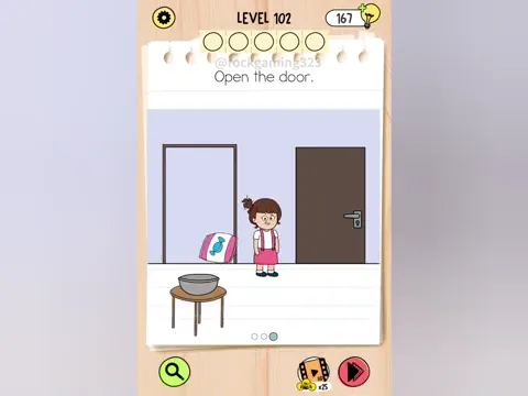 Brain Test 5 Level 102 - Open the door. (Image 4)