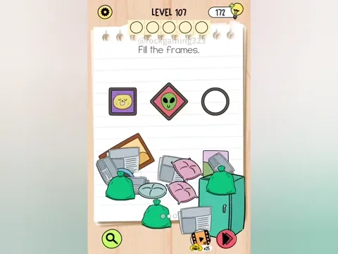 Brain Test 5 Level 107 - Fill the frames. (Image 2)