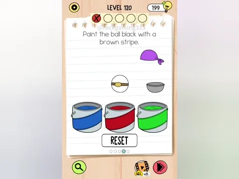 Brain Test 5 Level 120 - Paint the ball. (Image 4)