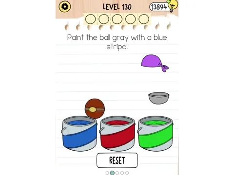 Brain Test 5 Level 130 - Paint the ball. (Image 2)