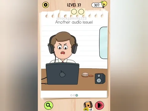 Brain Test 5 Level 37 - Another audio issue! (Image 1)