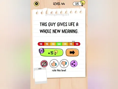 Brain Test 5 Level 44 - Clean the dishes with his head. (Image 3)