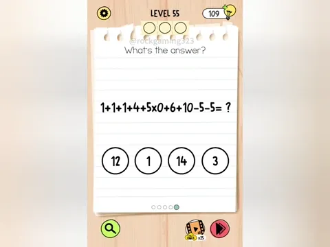 Brain Test 5 Level 55 - What's the answer? (Image 1)
