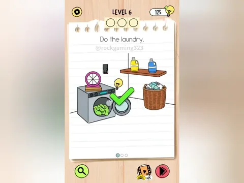 Brain Test 5 Level 6 - Do the laundry. (Image 3)