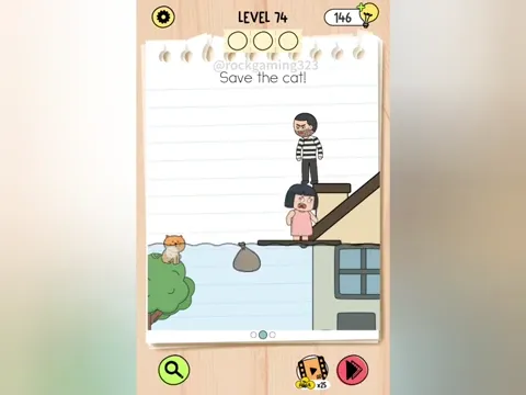 Brain Test 5 Level 74 - Save the cat! (Image 2)