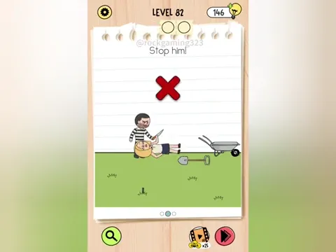 Brain Test 5 Level 82 - Stop him! (Image 2)