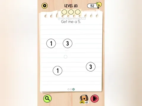 Brain Test 5 Level 83 - Get me a 5. (Image 1)
