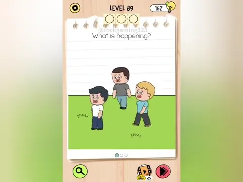 Brain Test 5 Level 89 - What is happening? (Image 1)