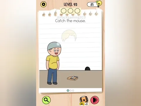 Brain Test 5 Level 93 - Catch the mouse. (Image 2)